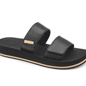 Cobian Dana Rise Black Sandals - Size 9